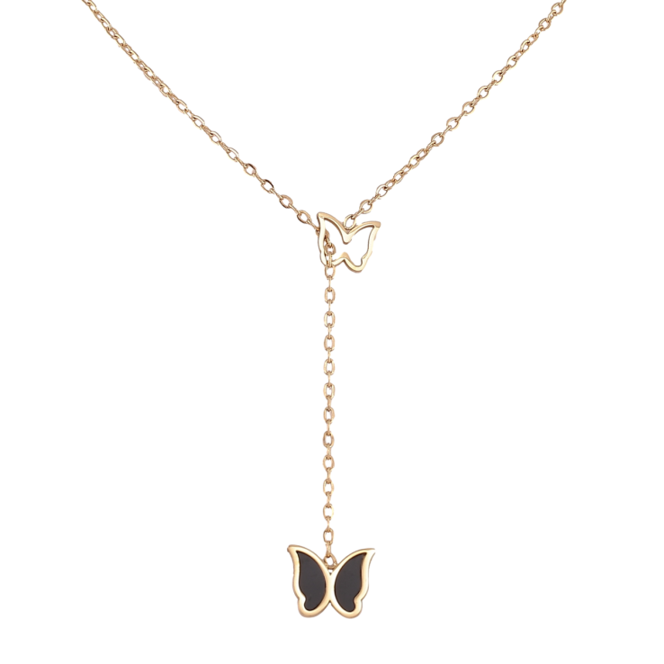 Підвіска на ланцюжку Xuping ТТМ Stainless Steel колір 14К «Метелики» довжина 49.5-54.5см х 1мм фото №16 Підвіска на ланцюжку Xuping ТТМ Stainless Steel колір 14К «Метелики» довжина 49.5-54.5см х 1мм фото №16