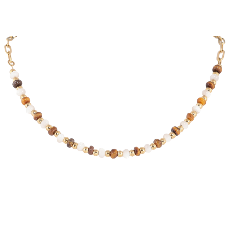 Кольє Xuping ТТМ Stainless Steel колір 14К «Різнокольорові намистини» довжина 50-55см х 3мм фото №1 Кольє Xuping ТТМ Stainless Steel колір 14К «Різнокольорові намистини» довжина 50-55см х 3мм фото №1