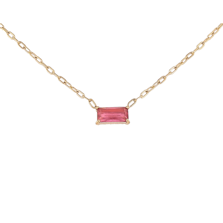 Підвіска на ланцюжку Xuping ТТМ Stainless Steel колір 14К «Малиновий кристал» довжина 45-50см х 1.5мм фото №18