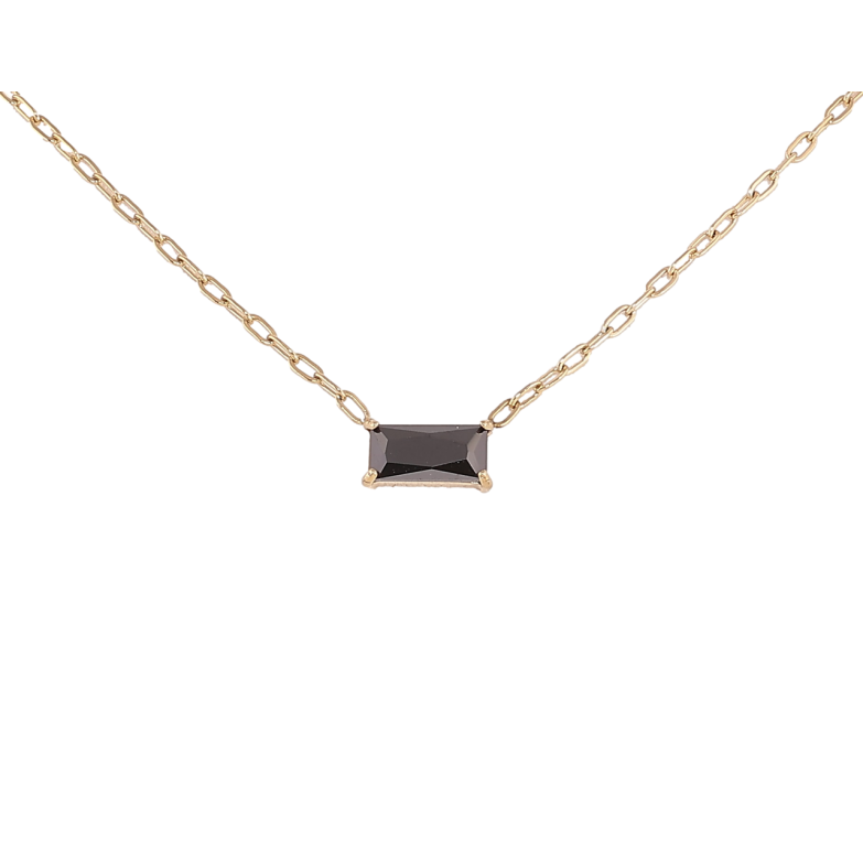 Підвіска на ланцюжку Xuping ТТМ Stainless Steel колір 14К «Чорний кристал» довжина 45-50см х 1.5мм фото №12 Підвіска на ланцюжку Xuping ТТМ Stainless Steel колір 14К «Чорний кристал» довжина 45-50см х 1.5мм фото №12