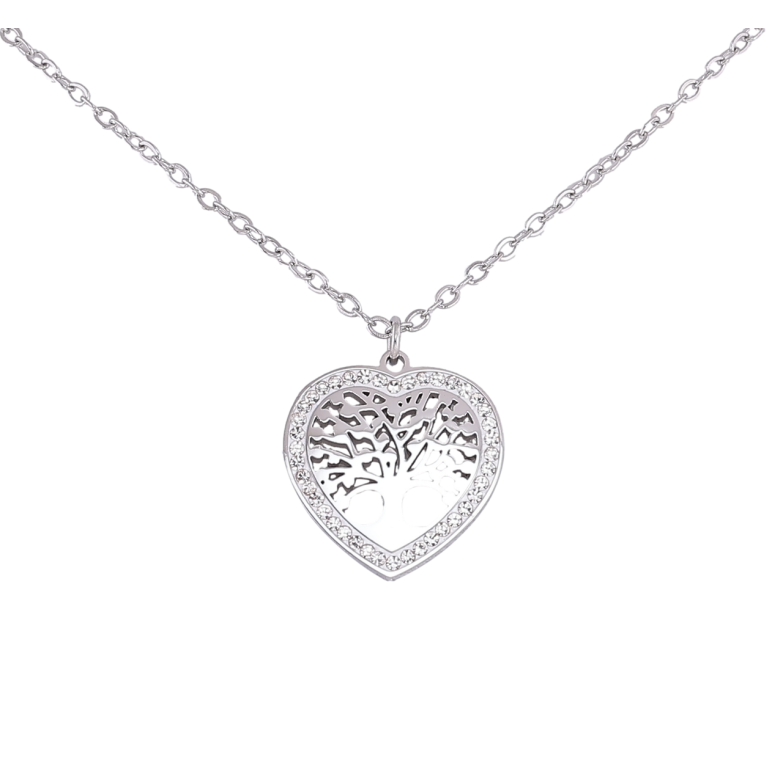 Підвіска на ланцюжку Xuping ТТМ Stainless Steel колір Родій «Древо життя в сердечку» довжина 45-50см х 1.5мм фото №10 Підвіска на ланцюжку Xuping ТТМ Stainless Steel колір Родій «Древо життя в сердечку» довжина 45-50см х 1.5мм фото №10