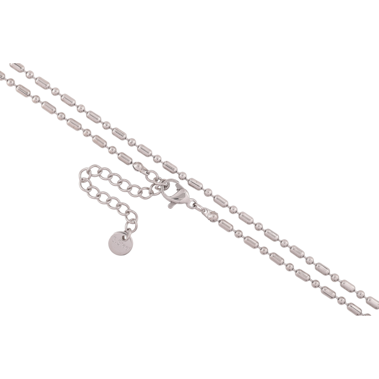 Ланцюжок Xuping ТТМ Stainless Steel колір Родій «Плетіння Перлина» довжина 44-49см х 2мм фото №16