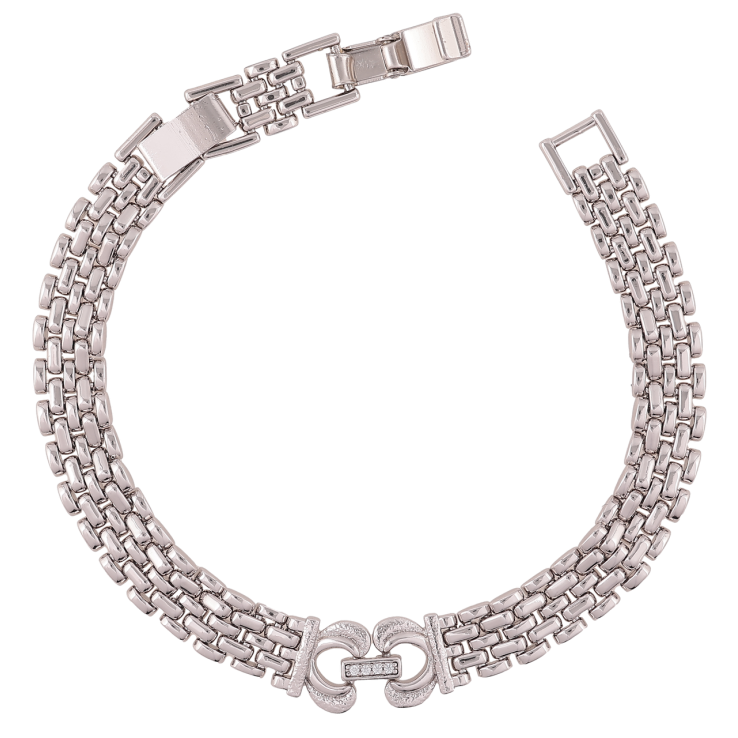 Браслет Xuping Родій «Браслетний візерунок зі вставкою» довжина з доп.замком 17,19см х 8-10мм фото №15