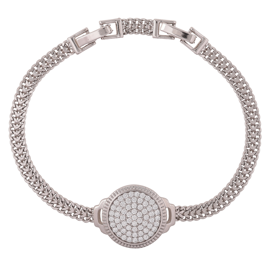 Браслет Xuping Родій «Годинник» довжина з доп. замком 18,20см х 5-18мм фото №1