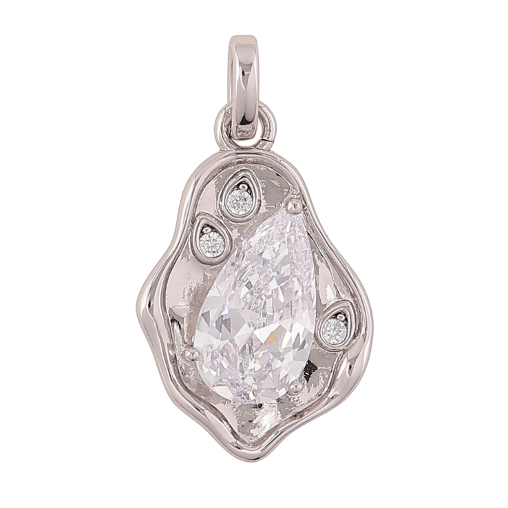 Кулон Xuping Родій «Декоративний візерунок з кристалом» для ланцюжка до 5мм фото №24