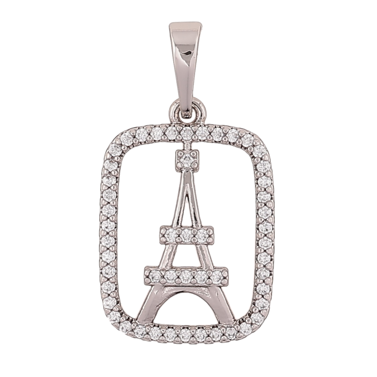 Кулон Xuping Родій «Ейфелева Вежа» для ланцюжка до 6мм фото №19 Кулон Xuping Родій «Ейфелева Вежа» для ланцюжка до 6мм фото №19