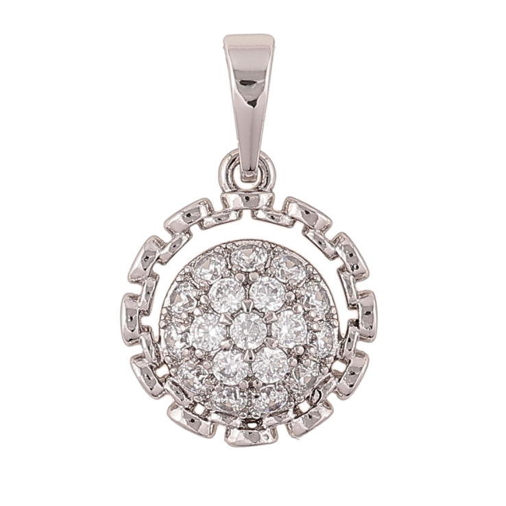 Кулон Xuping Родій «Візерунок з кристалами» для ланцюжка до 6мм фото №24 Кулон Xuping Родій «Візерунок з кристалами» для ланцюжка до 6мм фото №24