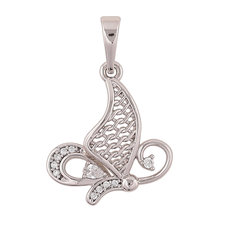 Кулон Xuping Родій «Метелик» для ланцюжка до 6мм фото №11