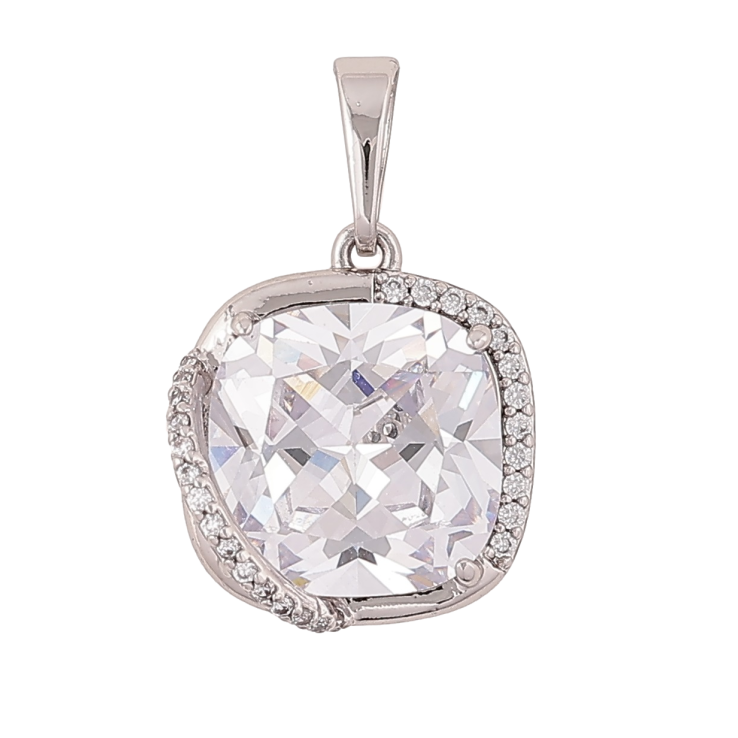 Кулон Xuping Родій «Кристал у декоративному обрамленні» для ланцюжка до 6мм фото №8