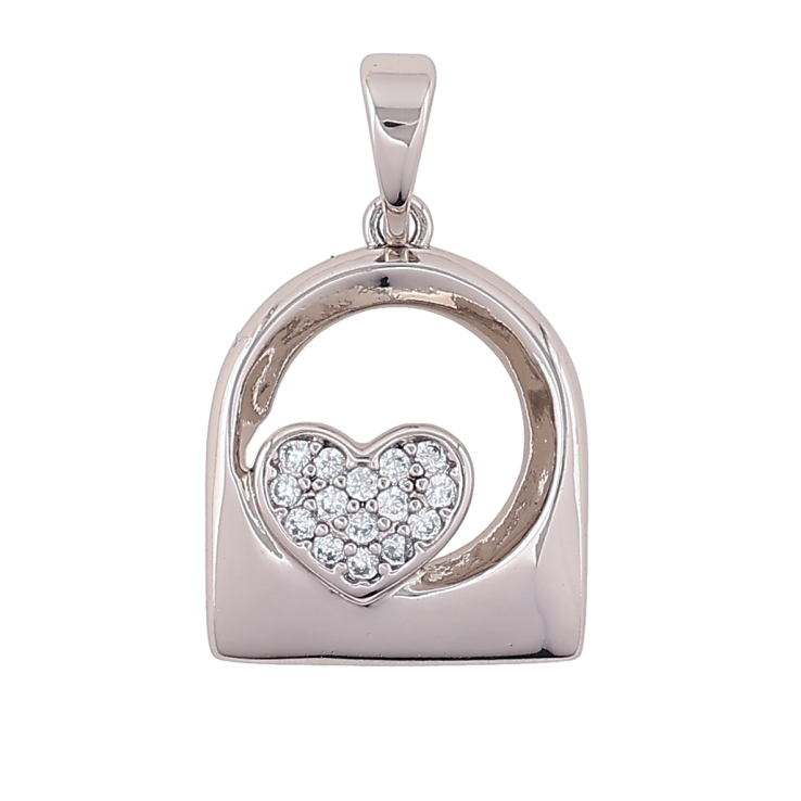 Кулон Xuping Родій «Візерунок з сердечком» для ланцюжка до 5мм фото №23 Кулон Xuping Родій «Візерунок з сердечком» для ланцюжка до 5мм фото №23