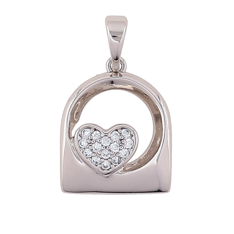 Кулон Xuping Родій «Візерунок з сердечком» для ланцюжка до 5мм фото №15