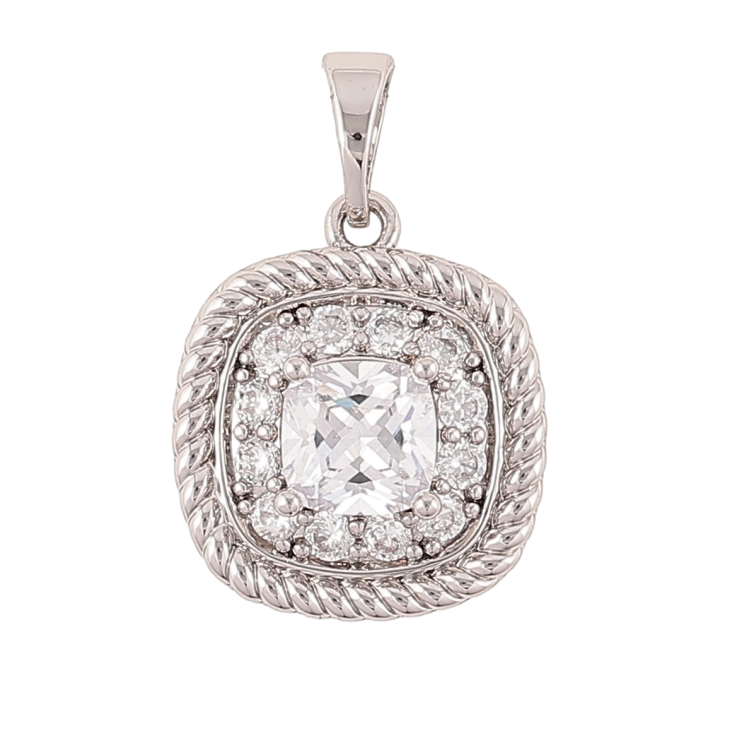 Кулон Xuping Родій «Кришталевий блиск» для ланцюжка до 5мм фото №21