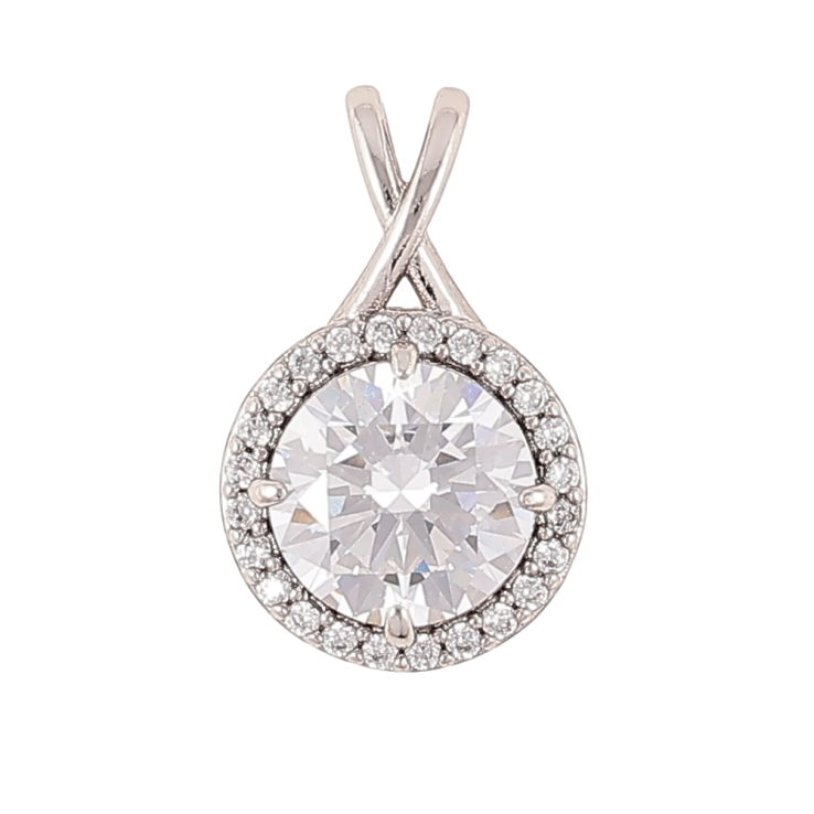 Кулон Xuping Родій «Кришталевий блиск» для ланцюжка до 4мм фото №15