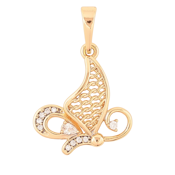 Кулон Xuping Позолота 18K «Метелик» для ланцюжка до 6мм фото №5