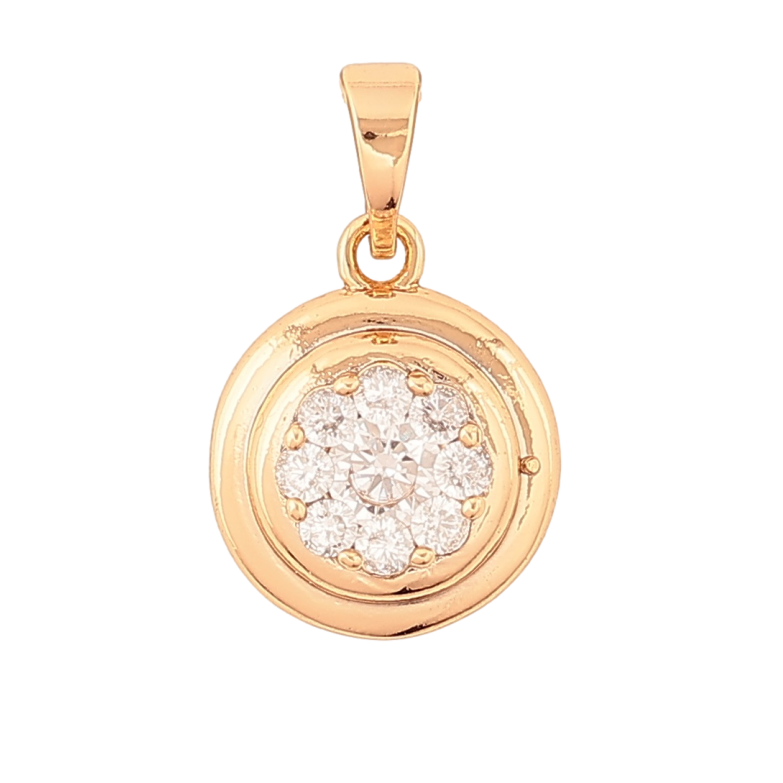 Кулон Xuping Позолота 18K «Коло з кришталевою квіточкою» для ланцюжка до 5 мм фото №22