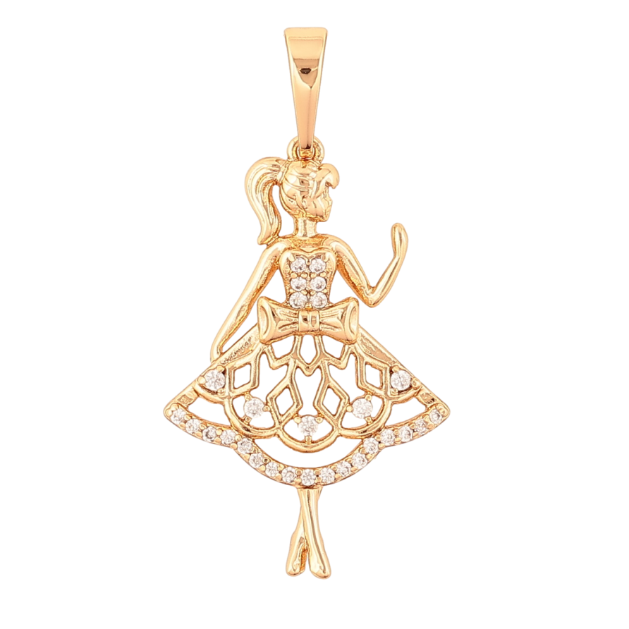 Кулон Xuping Позолота 18K Девочка для цепочки до 6мм фото №1