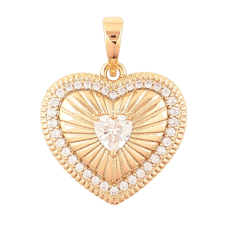 Кулон Xuping Позолота 18K «Сердечко» для ланцюжка до 6мм фото №3