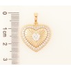 Кулон Xuping Позолота 18K «Сердечко» для ланцюжка до 6мм фото №2