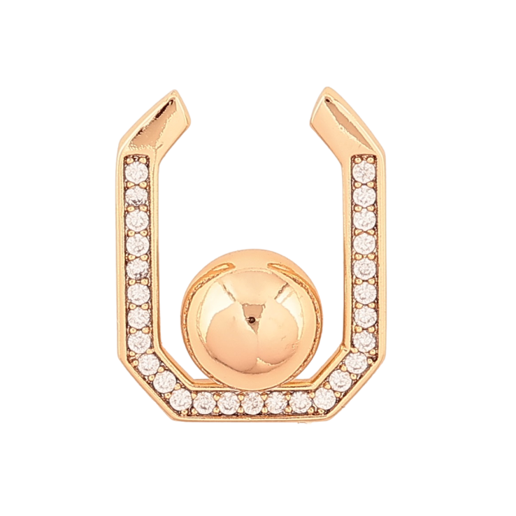 Кулон Xuping Позолота 18K «Декоративна підвіска з кулькою і кристалами» для ланцюжка до 2мм фото №9