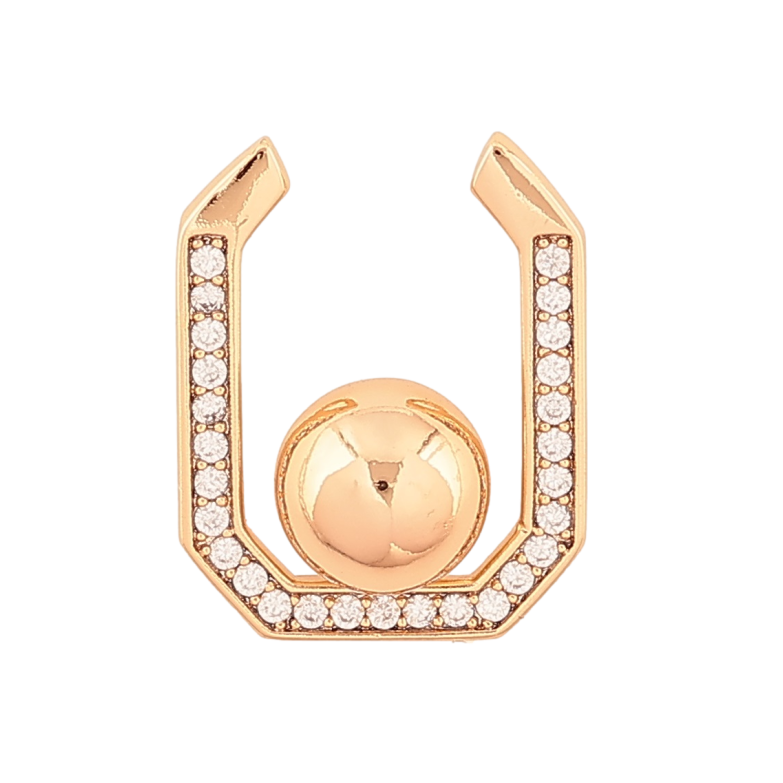 Кулон Xuping Позолота 18K «Декоративна підвіска з кулькою і кристалами» для ланцюжка до 2мм фото №6