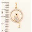 Кулон Xuping Позолота 18K «Пташка в колечку» для ланцюжка до 6мм фото №2