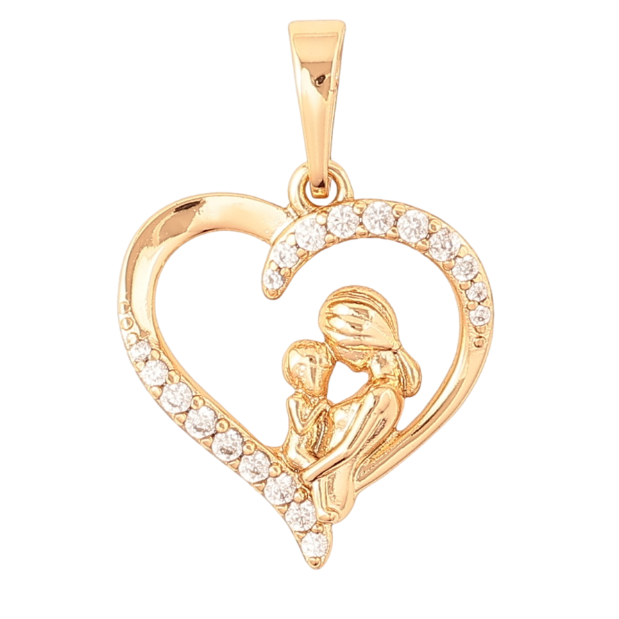 Кулон Xuping Позолота 18K «Любов матері» для ланцюжка до 6мм фото №1 Кулон Xuping Позолота 18K «Любов матері» для ланцюжка до 6мм фото №1