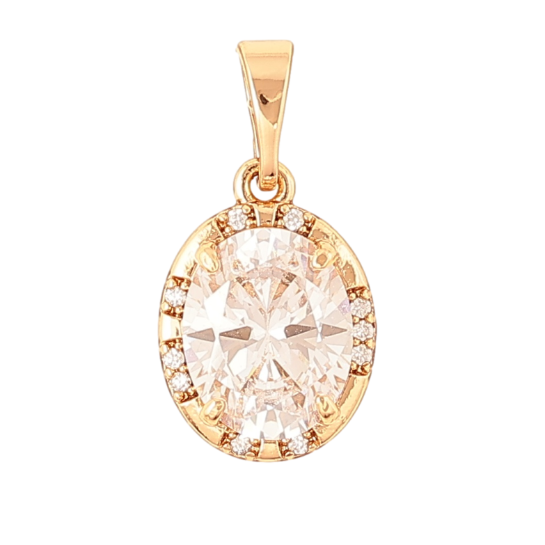 Кулон Xuping Позолота 18K Кристалл в декоративной оправе для цепочки до 5мм фото №14