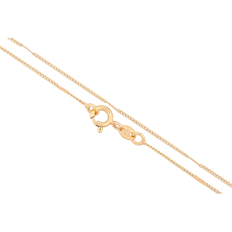 Цепочка Xuping Позолота 18K Плетение Панцирное с прокаткой длинна 45см х 1мм фото №1