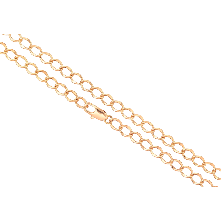 Ланцюжок Xuping Позолота 18K «Плетіння Панцирне» довжина 44см х 5мм фото №1