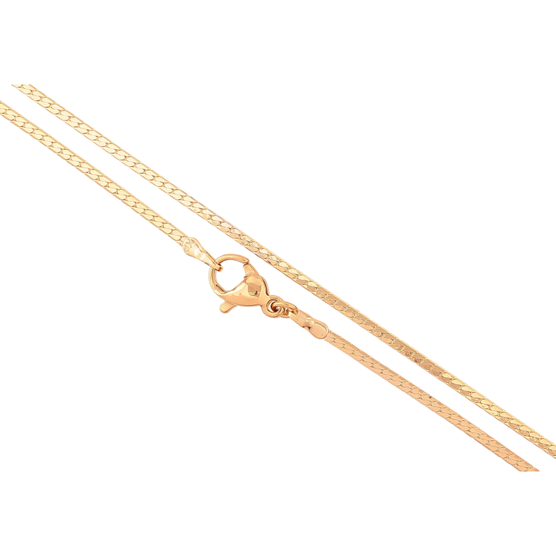 Цепочка Xuping Позолота 18K Плетение Париджина длинна 45см х 1.5мм фото №3