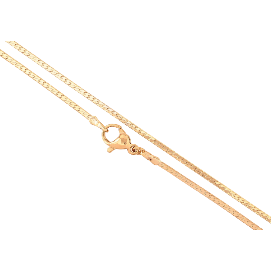 Ланцюжок Xuping Позолота 18K «Плетіння Париджина» довжина 45см х 1.5мм фото №1