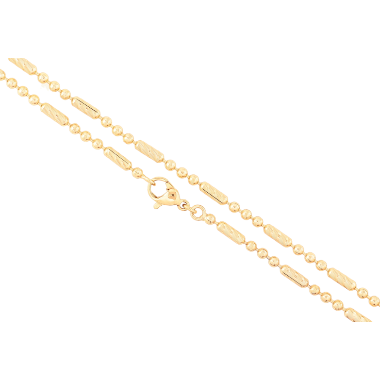 Цепочка Xuping Позолота 18K Плетение Перлина длинна 44см х 2.5мм фото №16