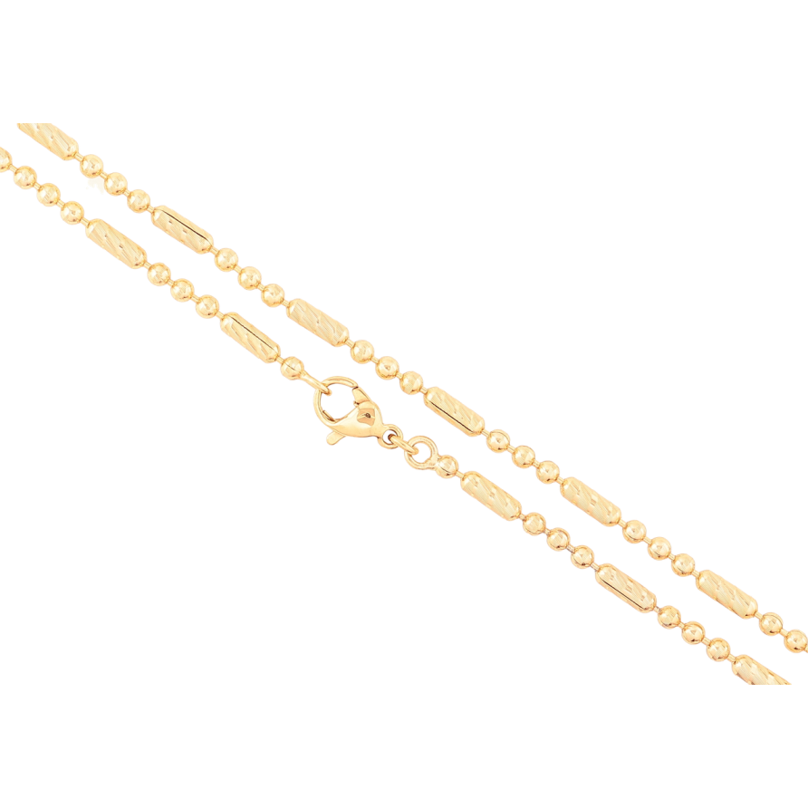 Ланцюжок Xuping Позолота 18K «Плетіння Перлина» довжина 44см х 2.5мм фото №1