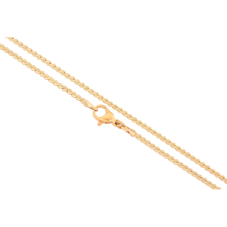 Ланцюжок Xuping Позолота 18K «Плетіння Серпантин» довжина 45см х 2мм фото №15