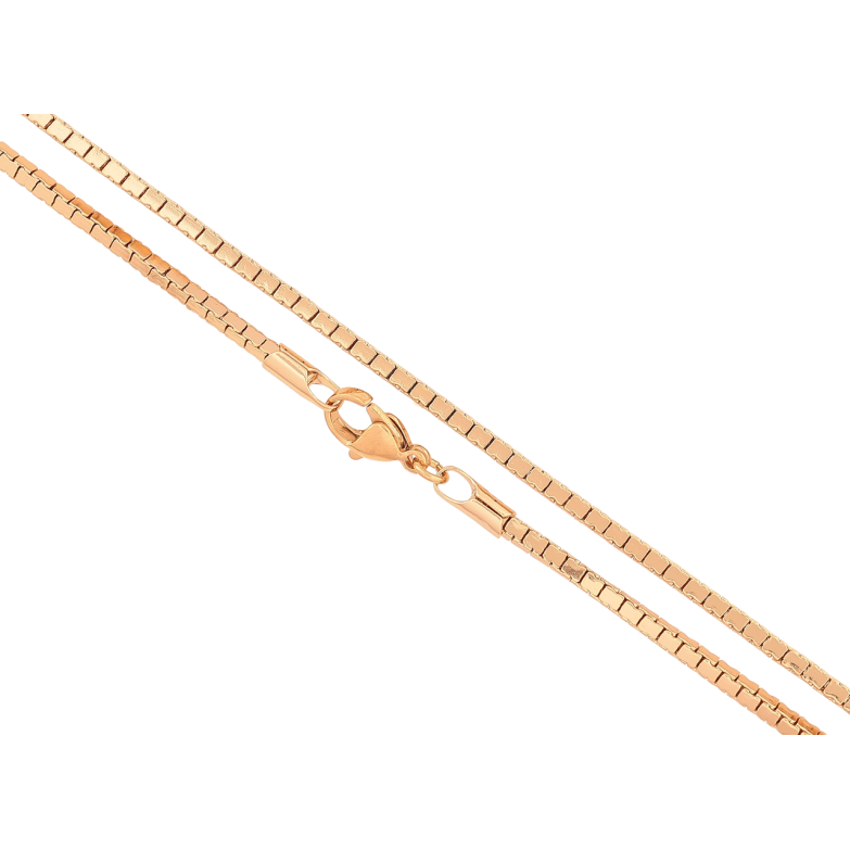 Цепочка Xuping Позолота 18K Плетение Фантазийное 4-х гранное, перекрученное длинна 50см х 2мм фото №5