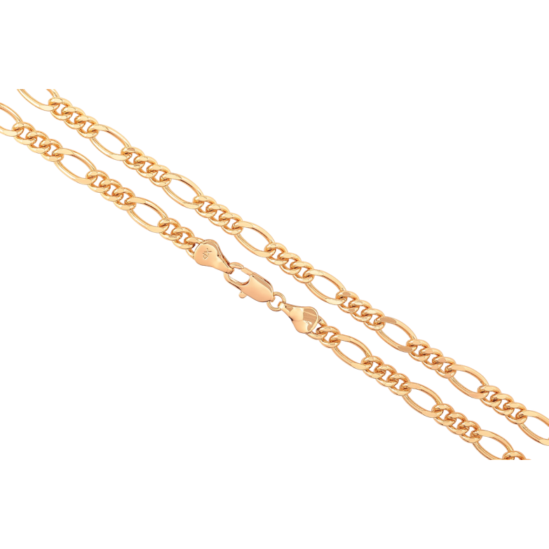 Цепочка Xuping Позолота 18K Плетение Фигаро длинна 45см х 5мм фото №1