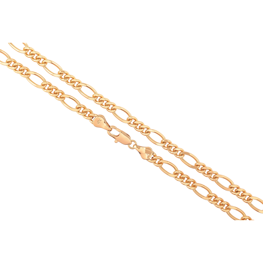 Ланцюжок Xuping Позолота 18K «Плетіння Фігаро» довжина 45см х 5мм фото №1