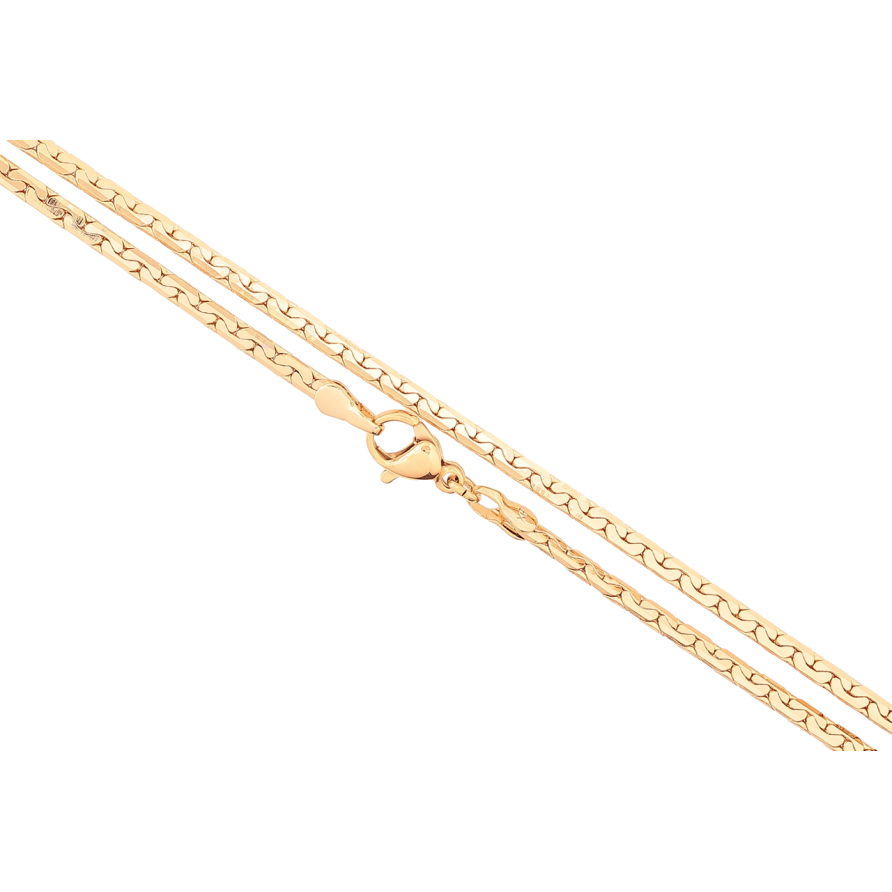 Цепочка Xuping Позолота 18K Плетение Фантазийное длинна 45см х 2.5мм фото №1