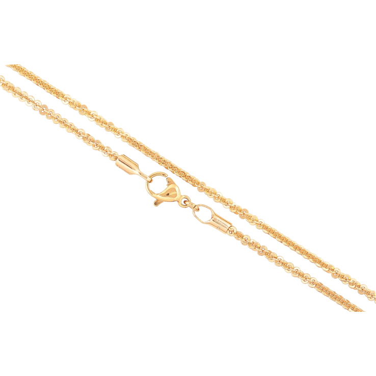 Ланцюжок Xuping Позолота 18K «Плетіння Кроча» довжина 46см х 2мм фото №12