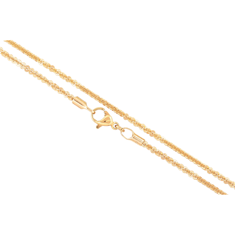 Цепочка Xuping Позолота 18K Плетение Кроча длинна 46см х 2мм фото №1