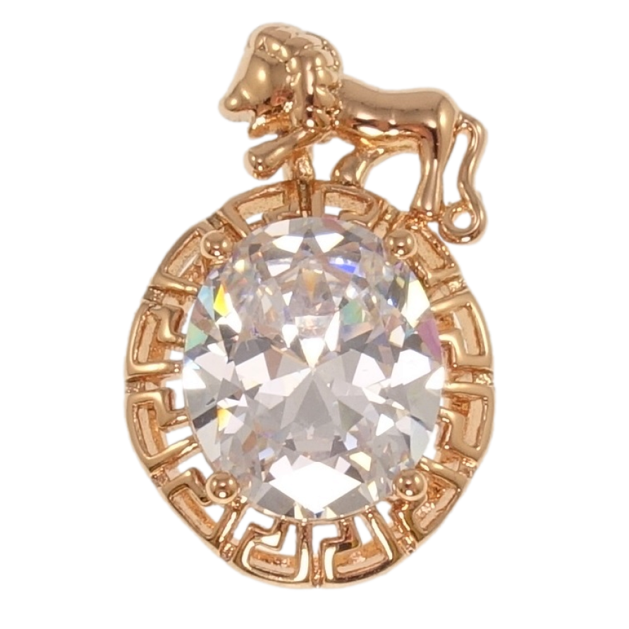 Кулон Xuping Позолота РВ Знак Зодіаку Лев для ланцюжка до 4мм фото №1 Кулон Xuping Позолота РВ Знак Зодіаку Лев для ланцюжка до 4мм фото №1