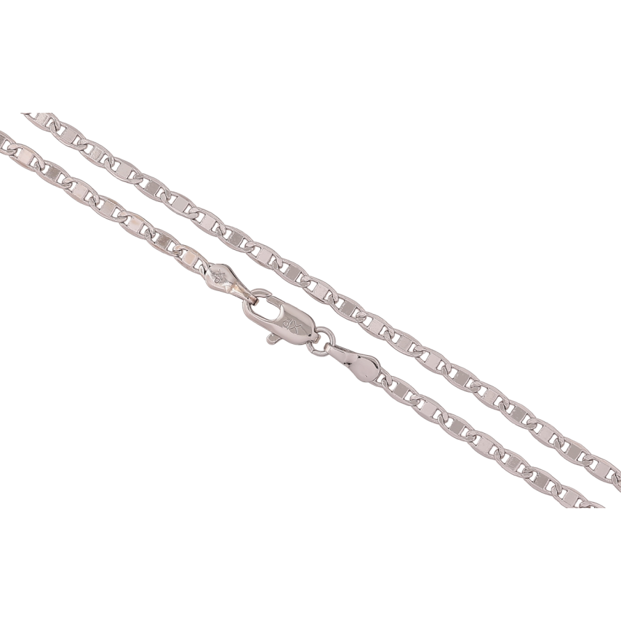 Ланцюжок Xuping Родій «Плетіння Морський ланцюг» довжина 50см х 2.5мм фото №1 Ланцюжок Xuping Родій «Плетіння Морський ланцюг» довжина 50см х 2.5мм фото №1