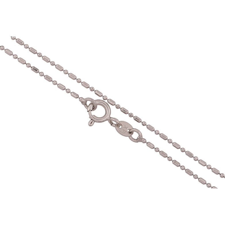 Цепочка Xuping Родий Плетение Перлина длина 45см х 1мм фото №3 Цепочка Xuping Родий Плетение Перлина длина 45см х 1мм фото №3