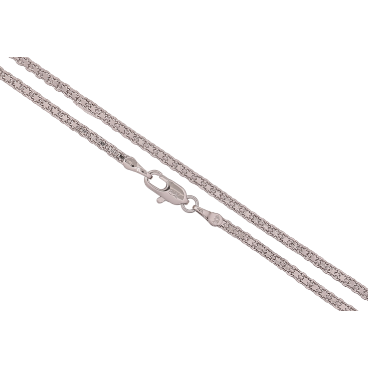 Ланцюжок Xuping Родій «Плетіння Італійський Бісмарк» довжина 45см х 2.5мм фото №21