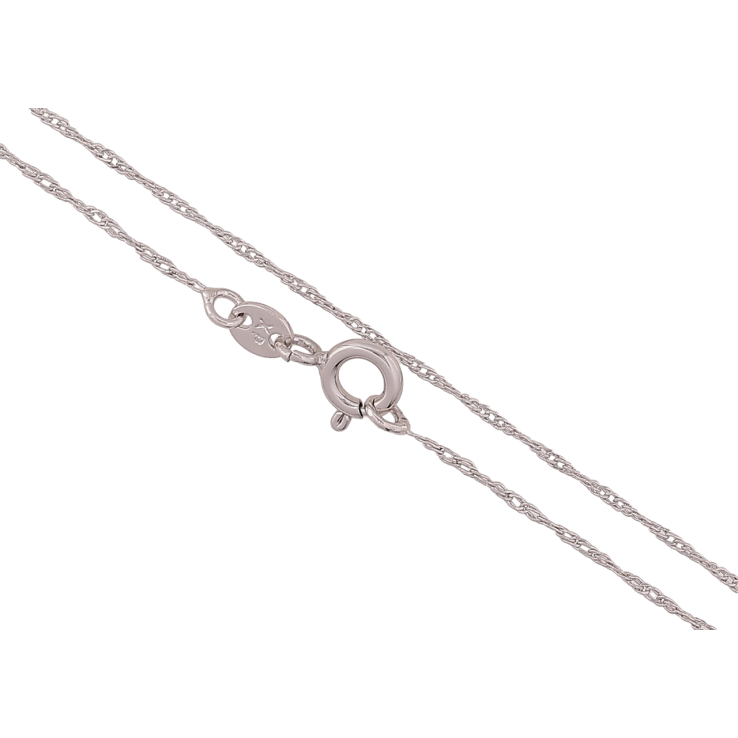 Ланцюжок Xuping Родій «Плетіння Кордове» довжина 50см х 1мм фото №17