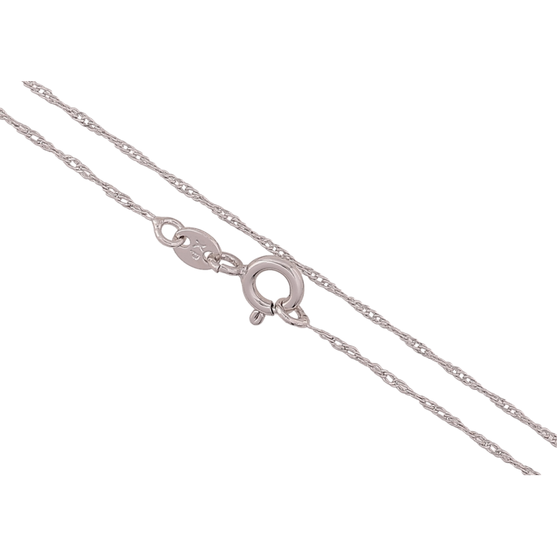 Цепочка Xuping Родий Плетение Кордовое длина 50см х 1мм фото №1