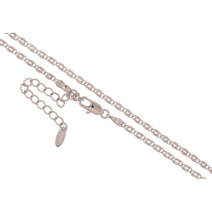 Ланцюжок Xuping Родій «Плетіння Пташине око» довжина 45-50см х 2.5мм фото №12