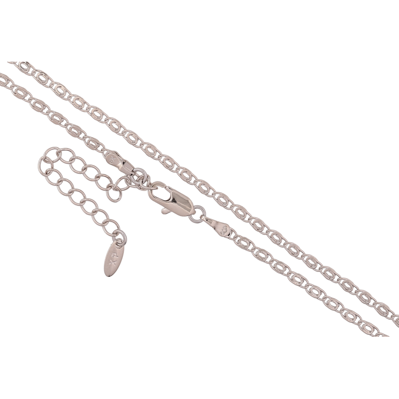 Ланцюжок Xuping Родій «Плетіння Пташине око» довжина 45-50см х 2.5мм фото №1