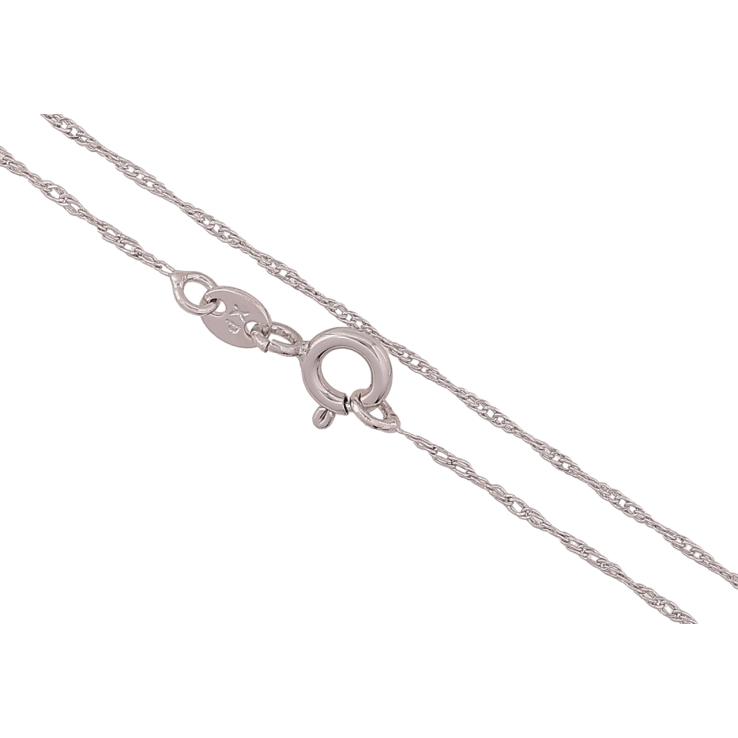 Ланцюжок Xuping Родій «Плетіння Кордове» довжина 55см х 1мм фото №15 Ланцюжок Xuping Родій «Плетіння Кордове» довжина 55см х 1мм фото №15