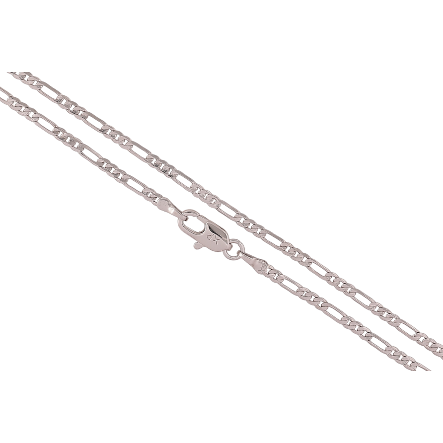 Ланцюжок Xuping Родій «Плетіння Фігаро» довжина 45см х 2мм фото №1